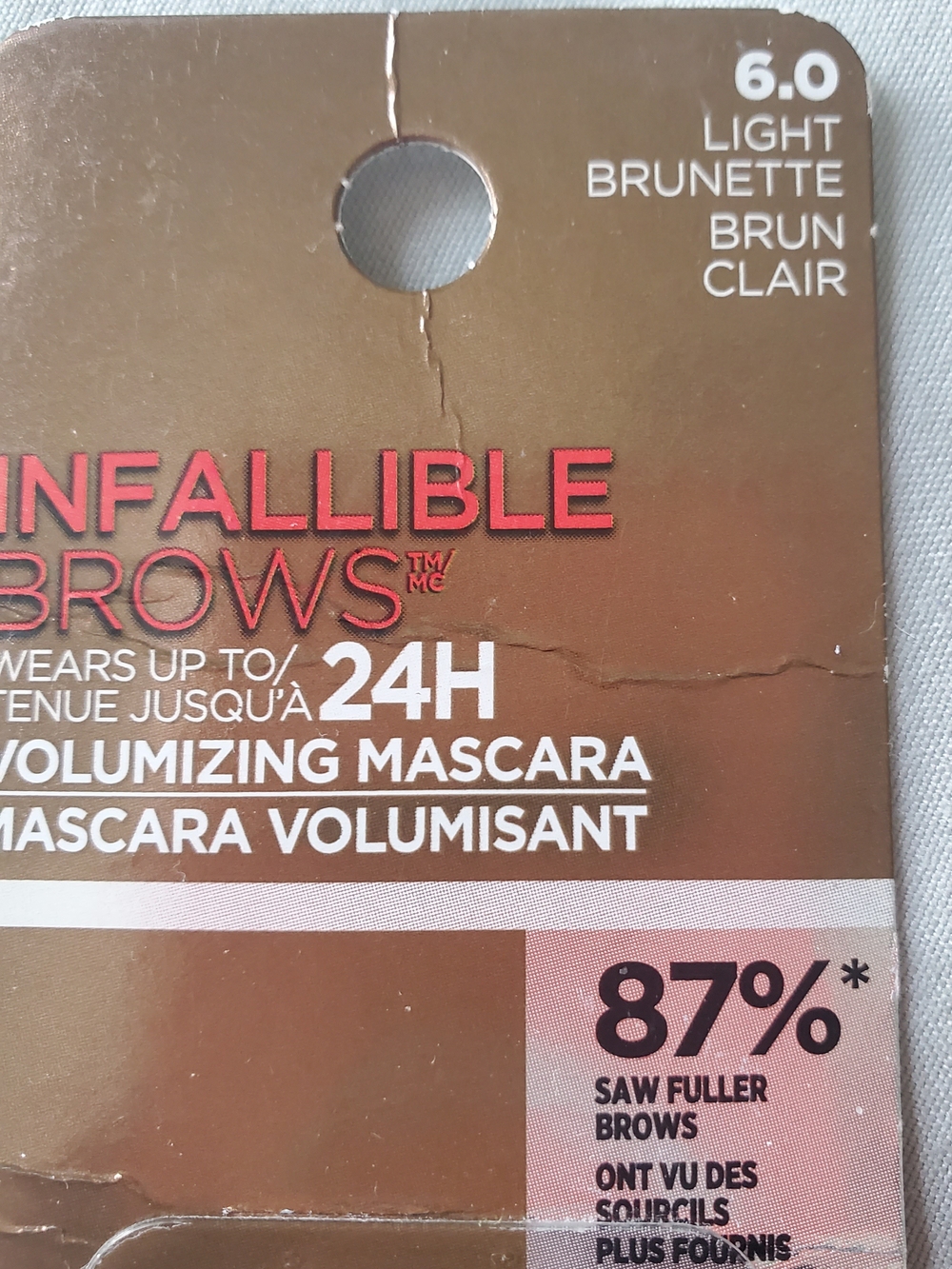 L'Oreal Infallible Brows Volumizing Mascara - Light Brunette (6.0)